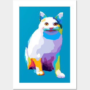 Polite Cat Meme Pop Art Posters and Art